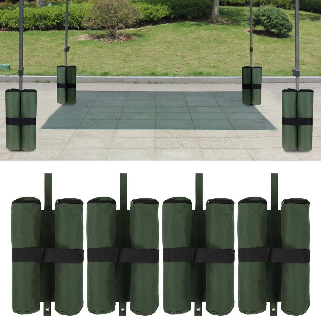 4pcs Canopy Weighted DoubleCylinder Windproof Sand Bags Sunshade Tent Foot Weight Outdoor