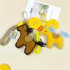 Handcrafted Wool Crochet Horse Keychain - Ideal for Bag Decoration or Event Gifts