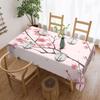 Tovaglia Fiori di Ciliegio, Ramo Floreale Rosa Albero Stile Giapponese Primavera Fiore di Sakura Fioritura Copertura Lavabile per Cucina