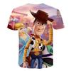 Lebhaftes Toy Story 4 Unisex 3D-Druck Freizeit-T-Shirt für bequeme Sommerkleidung