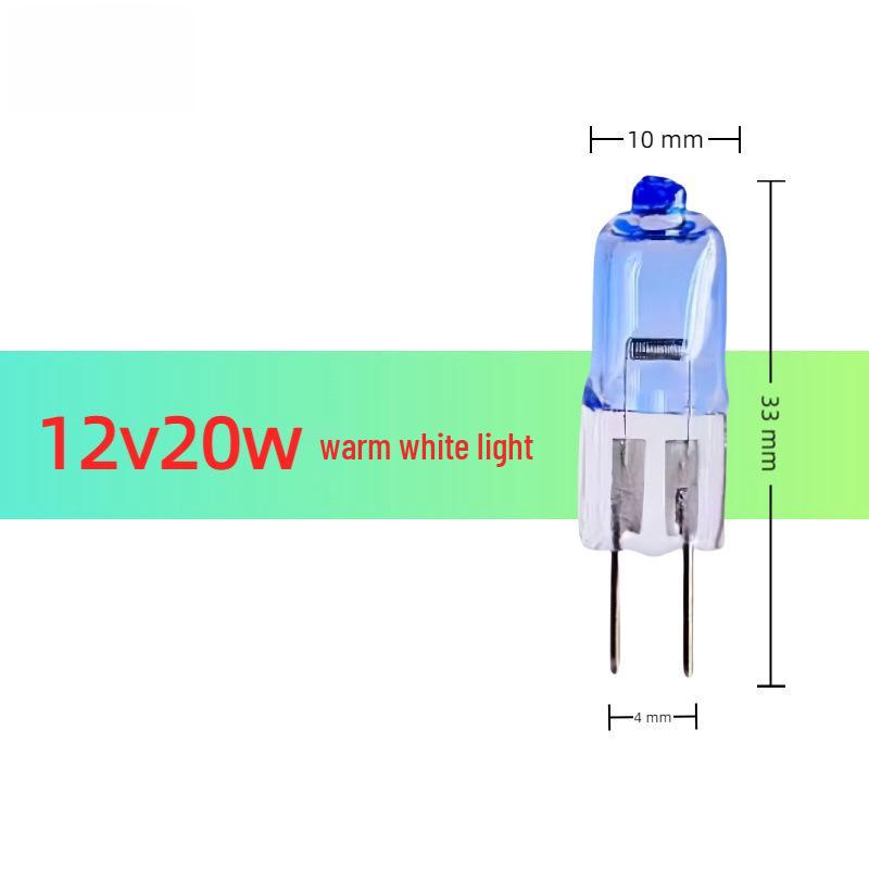

Галогенные лампочки G4 12V 20W, двухконтактный источник света для люстры/свечи, кварцево-вольфрамовая лампа