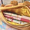 Large Capacity Bread Toast Pencil Case Toast Toast Pencil Case Plush Pen Pouch  Student Gift