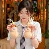 Peel Cartoon Fun Gourd Keychain Cute Girl Backpack Pendant Dolls Decoration