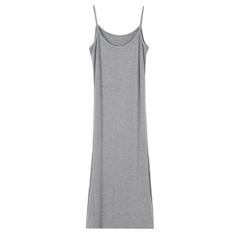 

Женская модальная юбка на подтяжках: Облегающий крой, без рукавов, средней длины, непрозрачная подкладка. 100cm Length XL серый