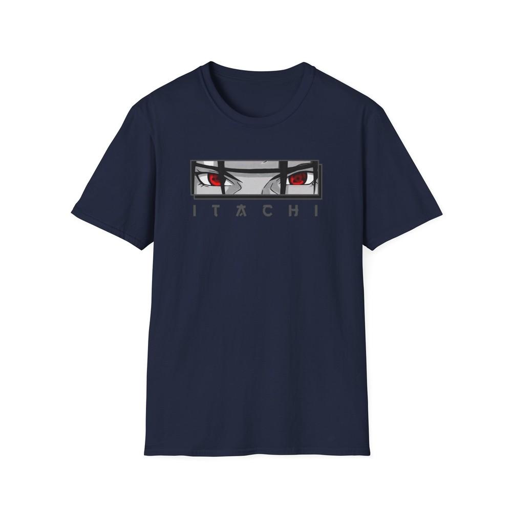 Unisex Jl Anime TShirt Softstyle Back Front Printed Naruto Itachi Uchija S
