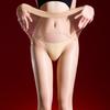 Women 1D Thin Open Crotch Seamless Pantyhose Oil Shiny Elastic Tights Yoga Shaping Maid Stocking Slim Leggings Plus Size