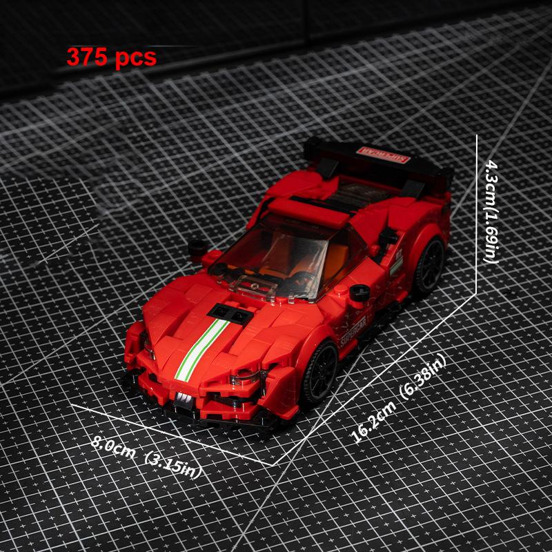 Technical MOC Supra Car City Speed Sports Car Building Blocks Carro Rennau Voiture Vehicle Racing Toys For Kids