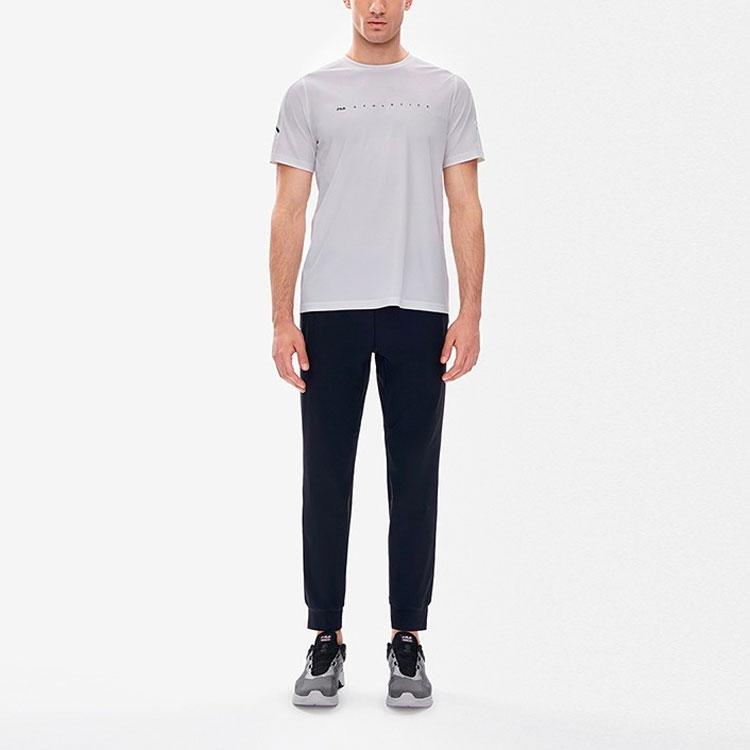 FILA Athletics Casual Tapered Knit Sports Pants Autumn Men bottoms Dark-Blue A11M221601FNV