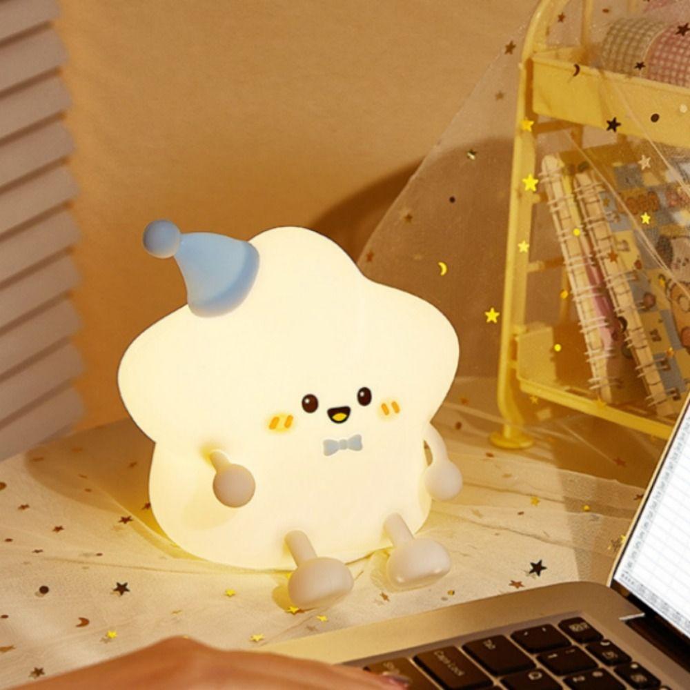 Long Edurance LED Night Light Rechargeable Kids Table Lamp Kawaii Touch Sensor Light  Gift