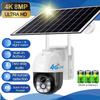 WIFI/4G Solar-Powered Security Camera, HD 5MP Outdoor PTZ, PIR Motion Detection, Smart IP Surveillance