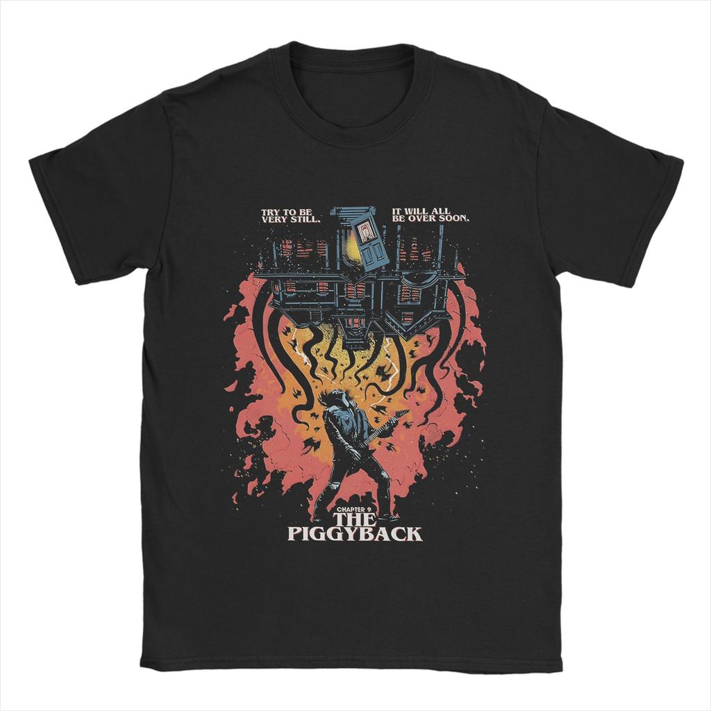 Men T-Shirt Eddie Munson Master of the Upside Down Guitar Horror TV Fashion Pure Cotton Tees Short Sleeve T Shirts O Neck Tops