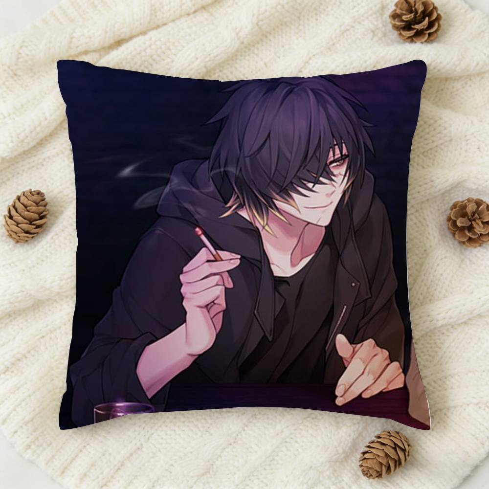 Slow Damage Towa Doublesided Printed Square Decorative Cushion Cover for Sofa Living Room Home Decor
