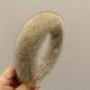 Women Hairband Elegant Plush Headband Lady Sponge Headwear Fashionable Hair Accessory for Autumn Winter