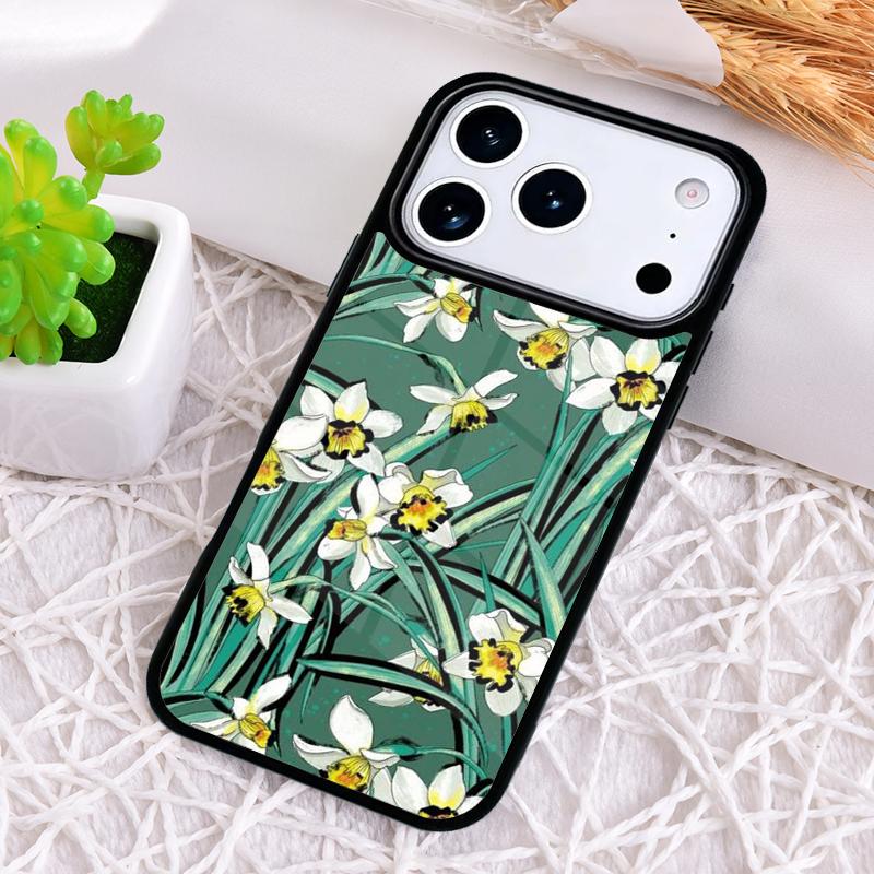 Flowers 1 Daffodils Phone Case for iPhone 17 Air 16 15 11 12 14 13 Pro Max Shockproof Cover