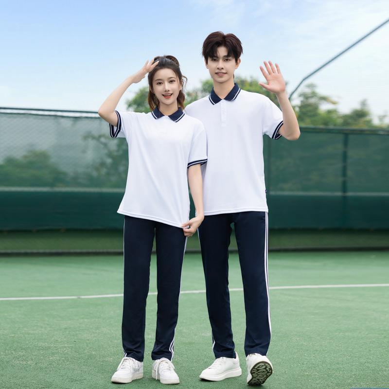 Sportuniform Set voor Jongens en Meisjes van de Middelbare School - Korte Mouw Drie Delen
