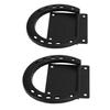 2 Pack Horse Tie  S   Steel Black Coated Horseshoe Ties Down for Horses Stall Stable Supplies