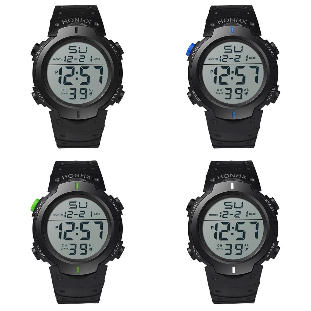 Stylish Honhx Electronic Watch For Students With Large 50mm Display And World Time Feature