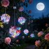 Colorful Butterfly Solar Butterfly Ball Light Waterproof LED Hanging Light  Night Lighting