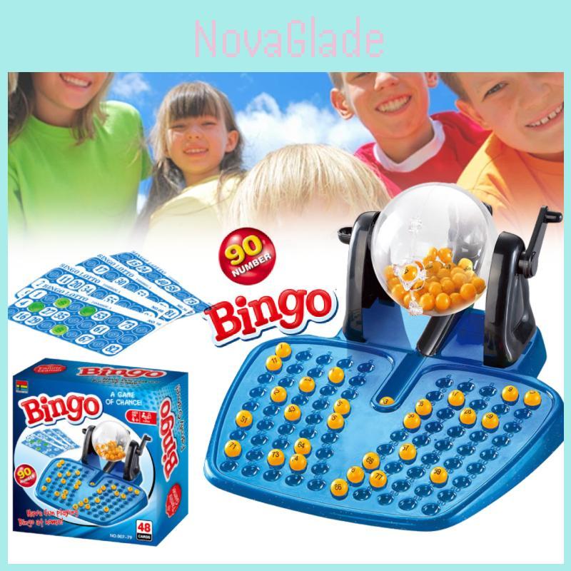 Interactive Bingo Game Hand Crank Lottery Machine Colorful Family Fun Toy For Kids