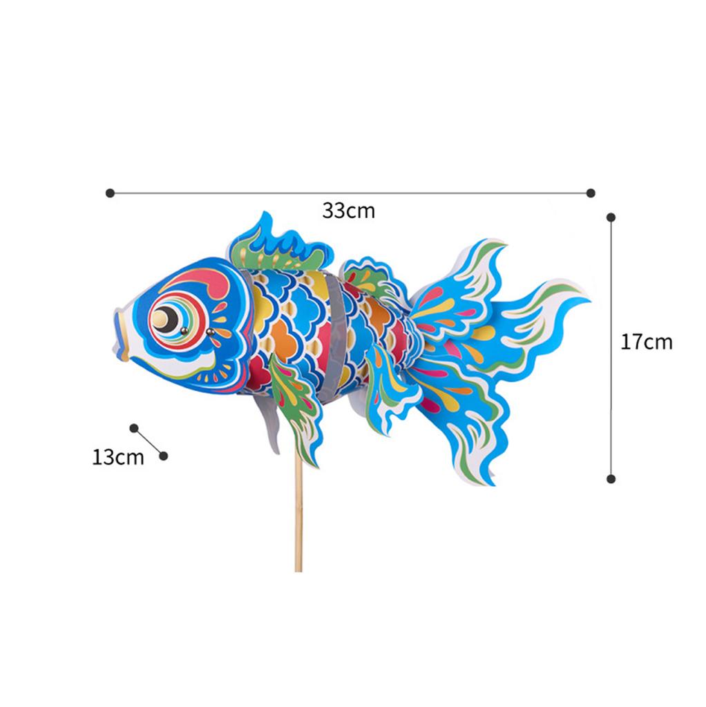 Goldfish Lantern Diy Kit Set 1 Festival Koi Light Material Chinese For Children Handcrafts Pendant Mens Fish Bag Gift Mid-Autumn