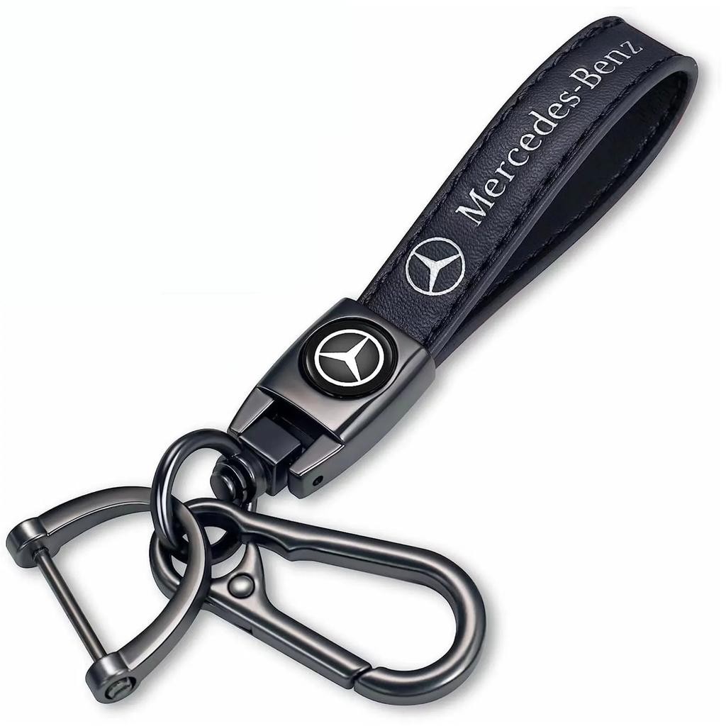 EJK4  2025 Hot New Leather Car Keys Chain Rings Buckle Holder KeysChain For Mercedes benz W203 W204 W205 W210 W211 W212 W164 W176 CLA