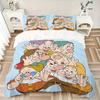 3pcs Happy Dwarfs Bedding Set, Including 1 Quilt Cover and 2 Pillow Shams, Without Filling, Soft and Comfortable Home Bedroom Fabric, Fashionable