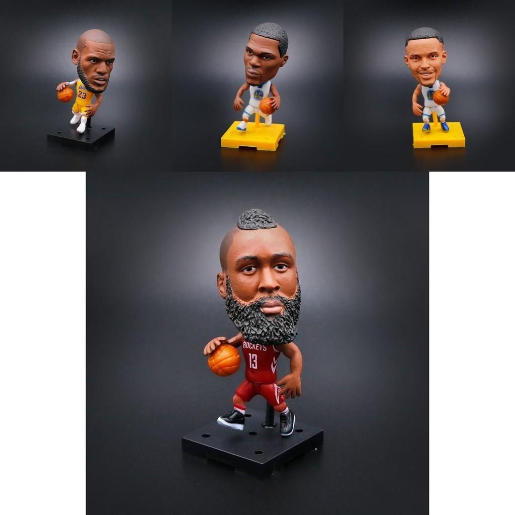 Figuras Colecionáveis de Jogadores da NBA Kobe James Curry Mini Bonecos