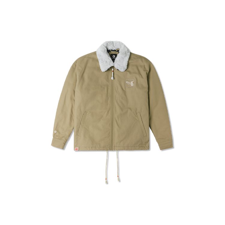 

Converse Год кролика, ограниченная серия, куртка со съемным меховым воротником и принтом, мужские куртки, коричневые 10025503-A02