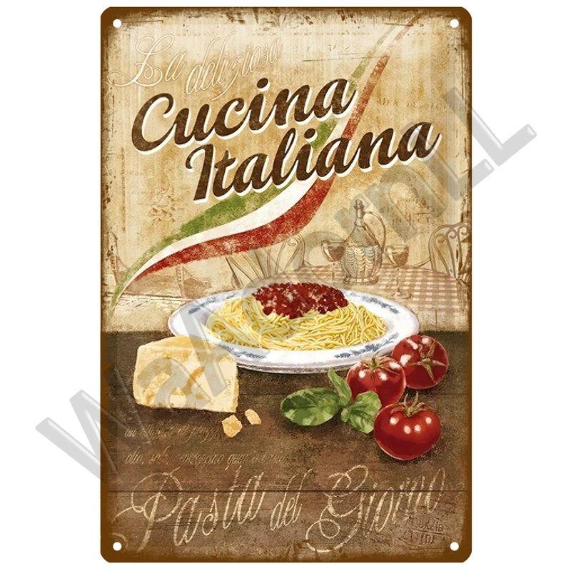 Funny Tin Sign for Kitchen Restaurant Home Decor Metal Plaque 20x30cm