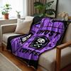Ghost Cat Cartoon Cartoon Anime Print Flannel Blanket Soft Warm Throw for Kids Bedroom Sofa Christmas Office Car