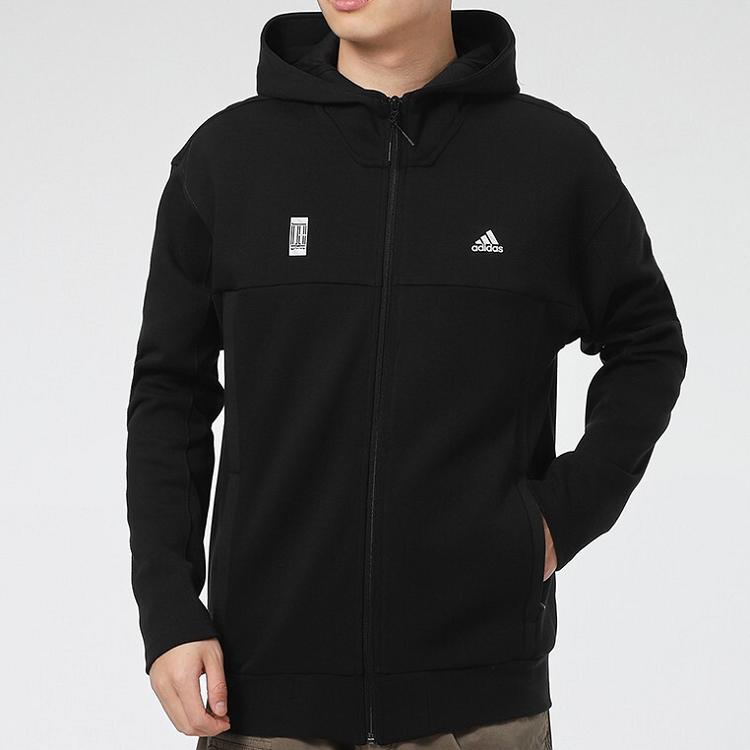 Adidas Wuji Series Casual Sports Hooded Jacket Men Outerwear Black GP0909