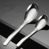 Creative Korean 316 Stainless Steel Spoon Household Flat-bottomed Teaspoons Thickened Deepened Tablespoons Utensil for Home