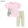 Littlebuddy Summer Kids T-Shirt Set 2-7 Years Old, 2-Piece Outfit, Round Neck Short Sleeve