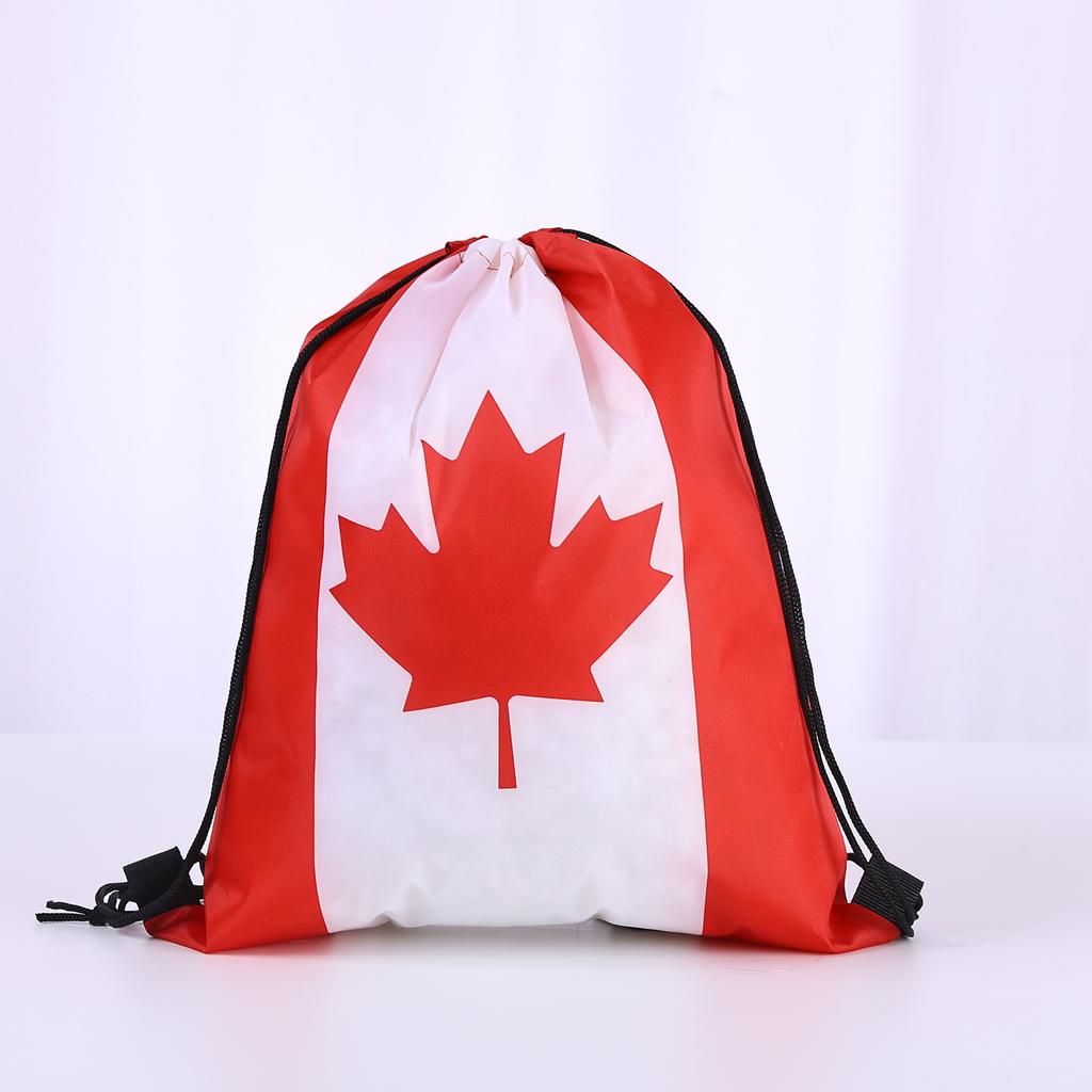 10pcs World Cup Football Drawstring Backpack for Various Countries, Drawstring Closed Football Training Bag for Team Use