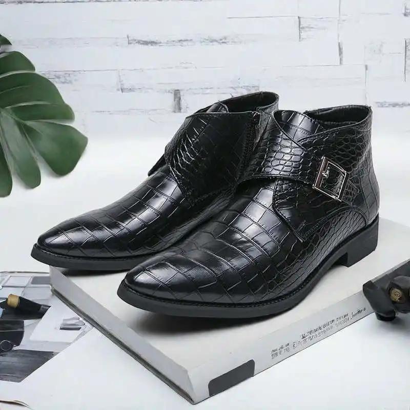 Super Big Size Legitimate Leather Black Dress Shoes Man Heels Elegant Shoes For Men Shoes 48 Sneakers Sport Styling