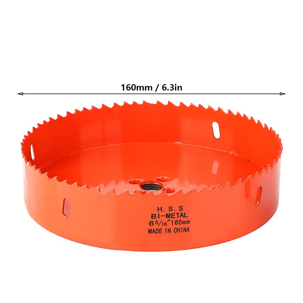 M42 Bimetalová děrovací pila Děrovací pilový kotouč Vrtací bit pro plech Dřevo Plast(160 mm)