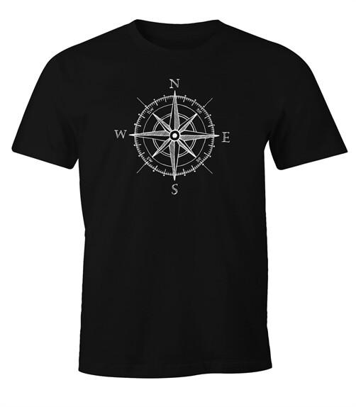 Men's Wind Rose Compass Sailing Moonworks® T-Shirt-