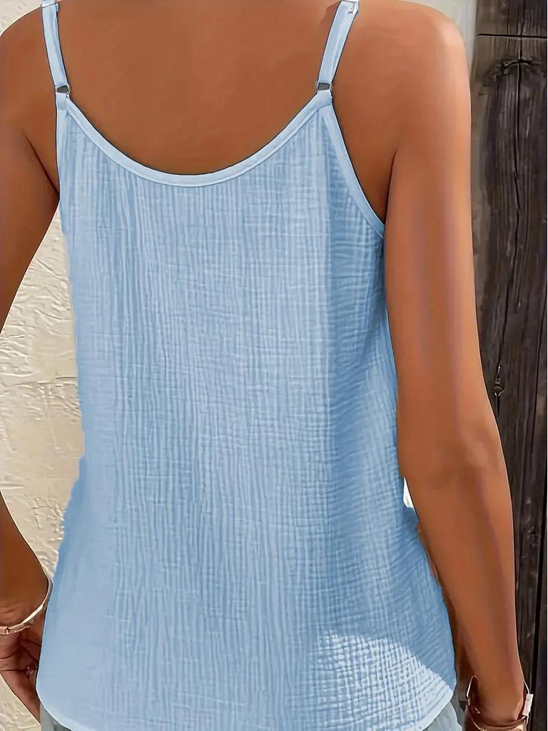 Neues einfarbiges Damen-Camisole-Westchen für Frühling/Sommer