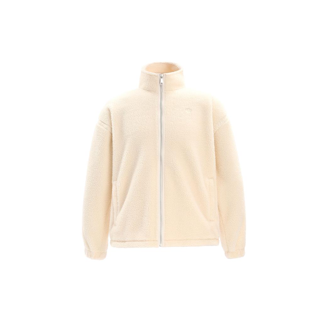 Adidas Originals Premium Essentials Overshirt With Stand Collar Long Sleeve Sweatshirt Women Tops Magic-White IM3899