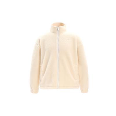 Originals Premium Essentials Overshirt With Stand Collar Long Sleeve Sweatshirt Women Tops Magic-White IM3899