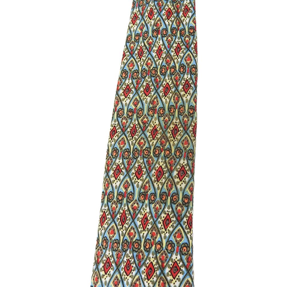 USED HERMES Necktie Silk Green System Business Fashionable Overall Handle Mens