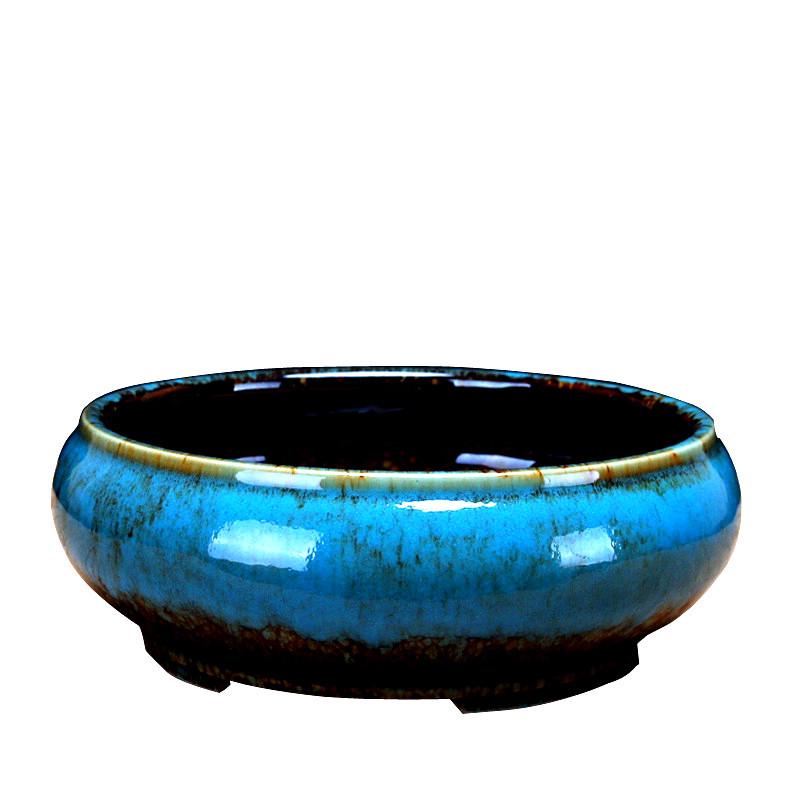 Large Kiln-Glazed Ceramic Succulent Planter - Creative Garden Pot