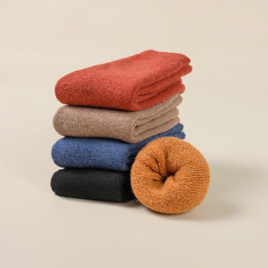 Herren Winterwolle & Kaschmir Dicke Frotteesocken