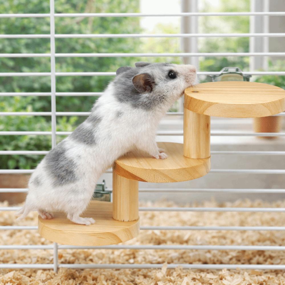 Bite Resistant Platform Jumping Board Scratching Surface Small Pets Stairs  Pet Cage