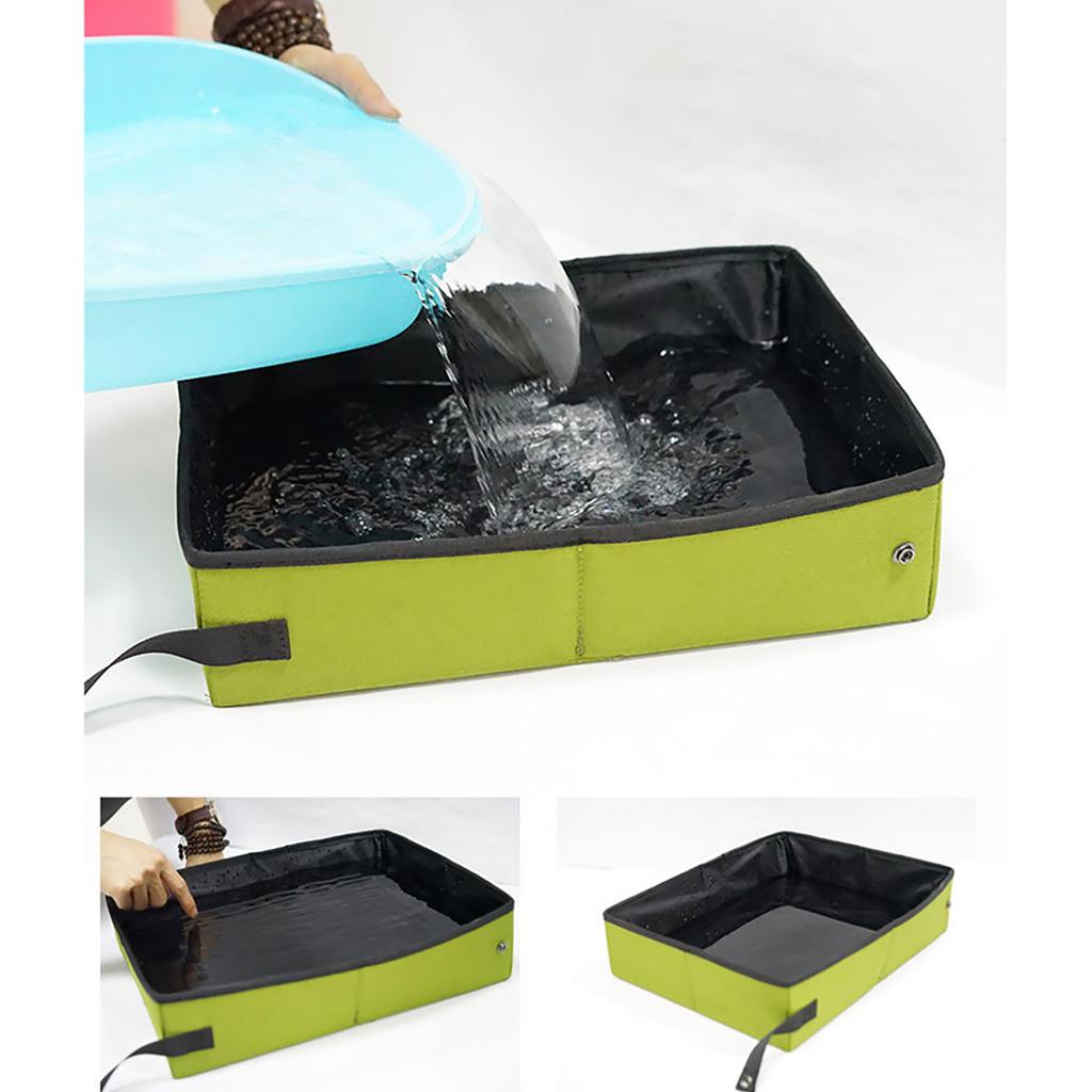 Portable Cat Travel Litter Box Odor Free Lightweight Waterproof Collapsible Travel Litter Box For Cat Supplies