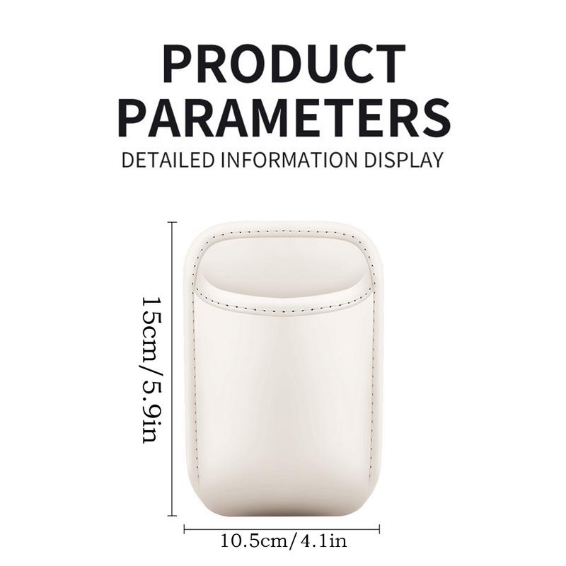 Back Seat Cup Holders PU Back Seat Organizer Spill-Proof Wear Resistant Multifunctional Vehicle Storage For Water Bottle