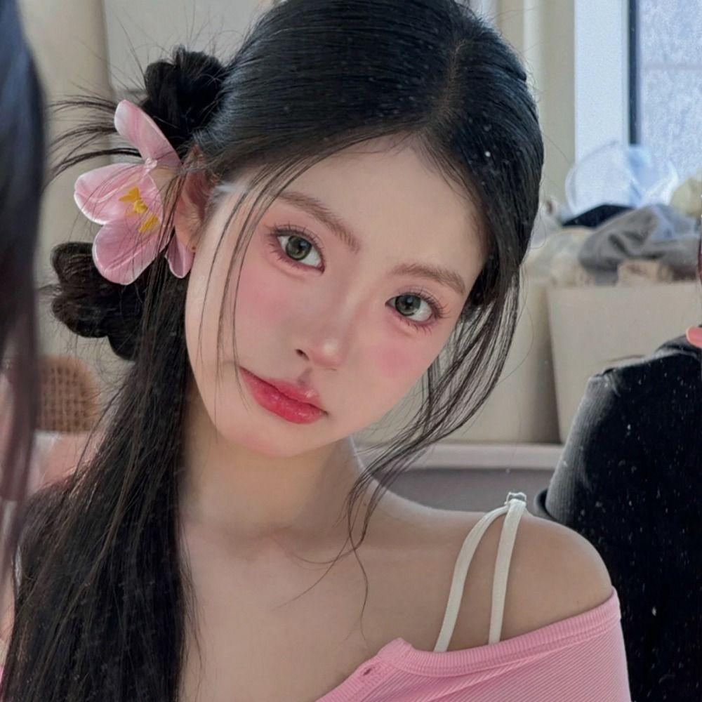 

Cloth Tulip Flower Hairpin Korean Style Simulation Flower Hair Clip Simple Beach style 1