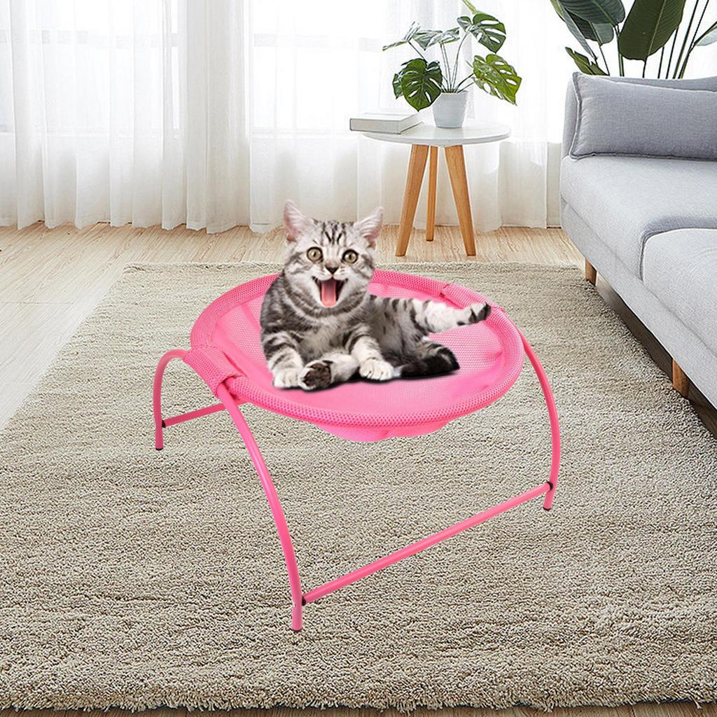 Vier Jahreszeiten Runde Weiche Katzenhängematte Atmungsaktiv Stabil Haustier möbel Abnehmbares Kinderbett
