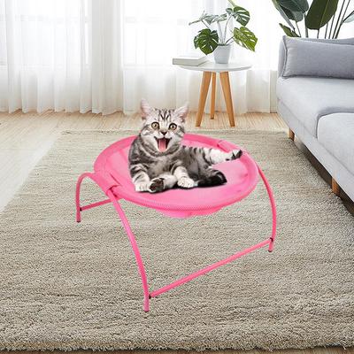 Four Seasons Round Soft Cat Hammock Breathable Sturdy Pet Furniutre Removable Cot Bed