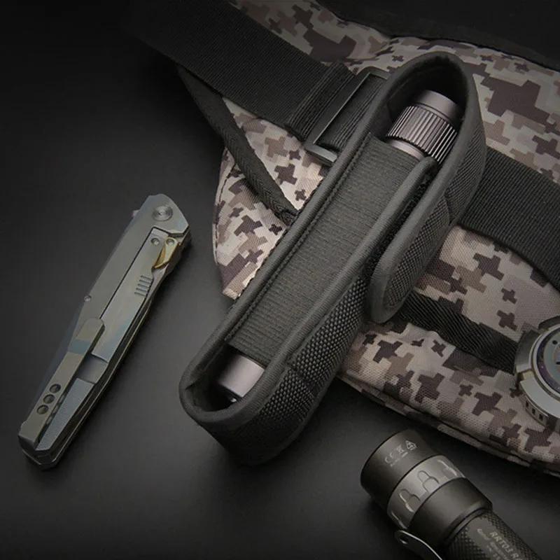 Flashlight Cover Case Flashlight Pouch LED Torch Cover LED Torch Nylon Protective Cover for Hunting Camping Outdoor Hiking